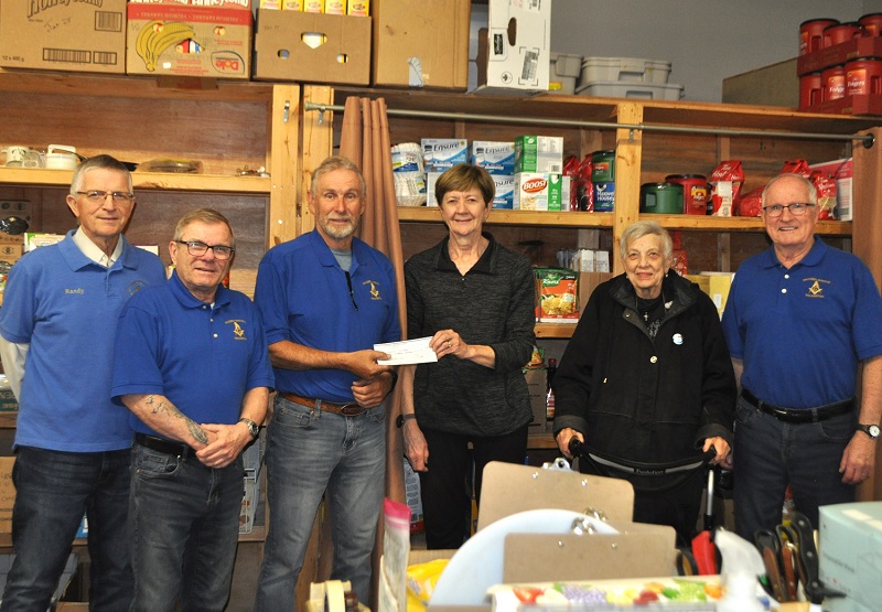 Saugeen Lodge Food Bank Donation April 2024